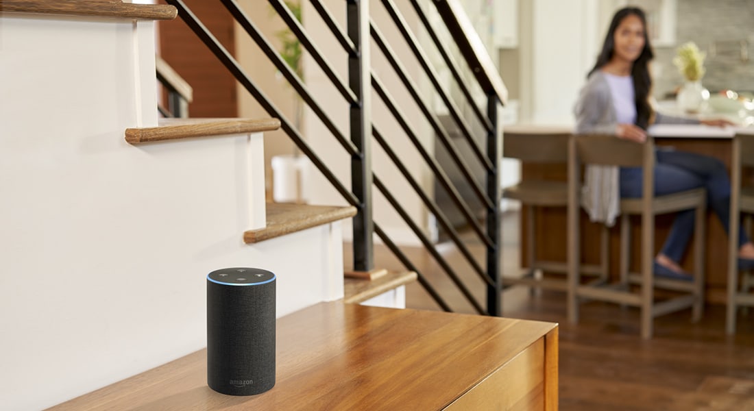 Alexa device with voice assistant