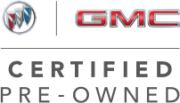 Buick GMC logo with a Certified Pre Owned Text