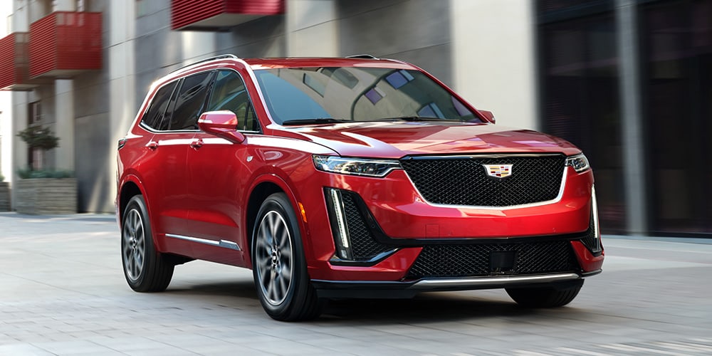 2021 Cadillac XT6 in red