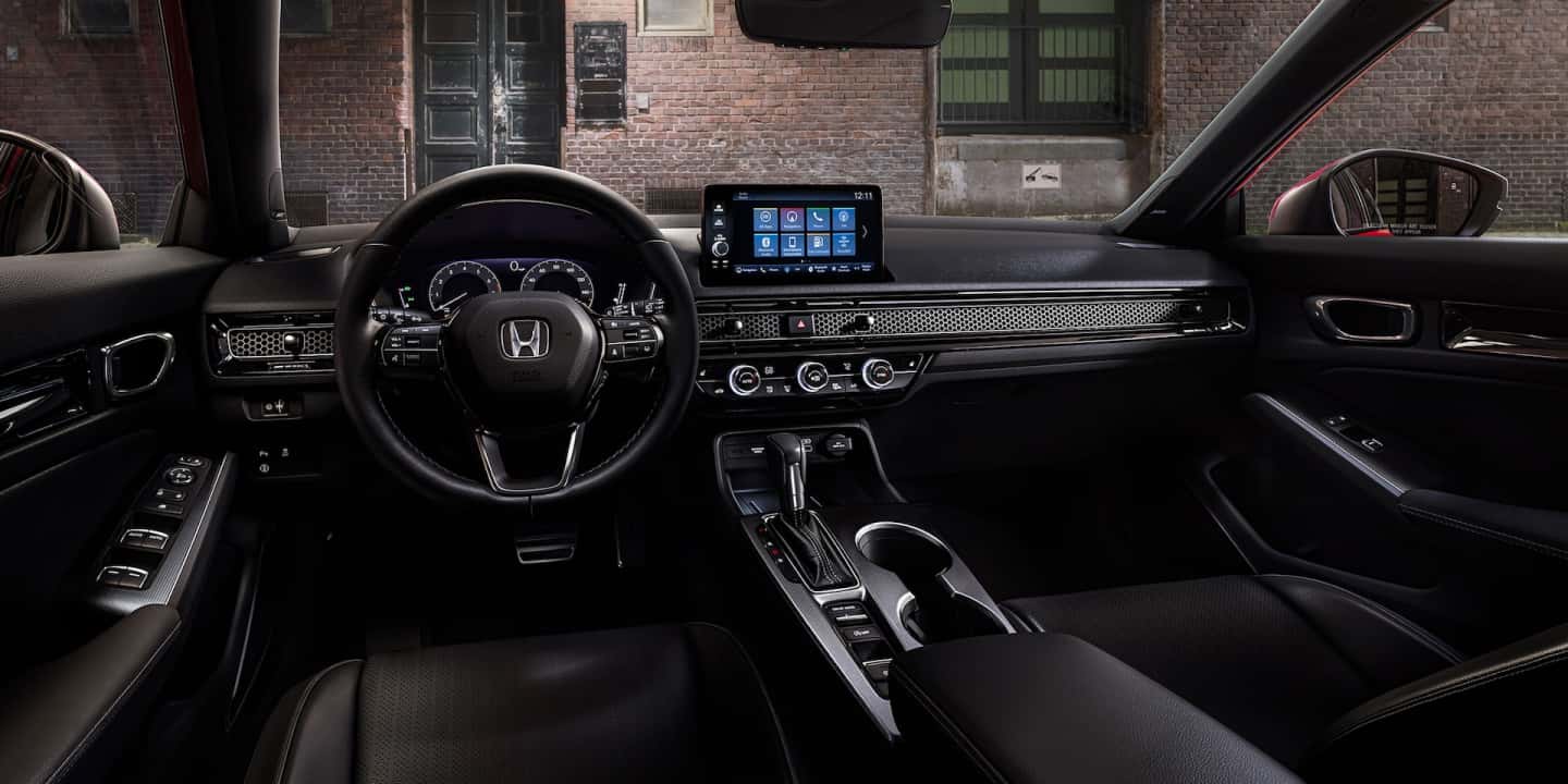 Interior shot from the driver's seat