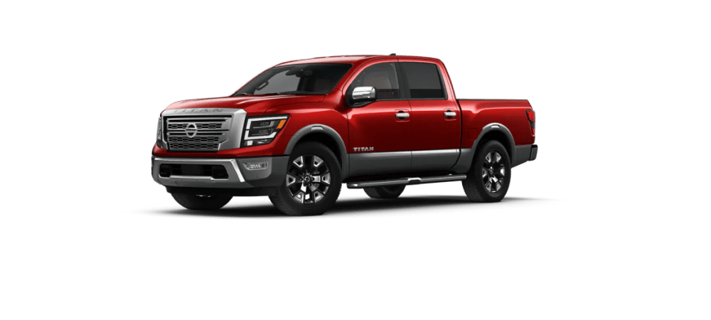 Nissan Titan 2022 en Rojo Cardenal TriCoat/Gun Metalizado Dos Tonos