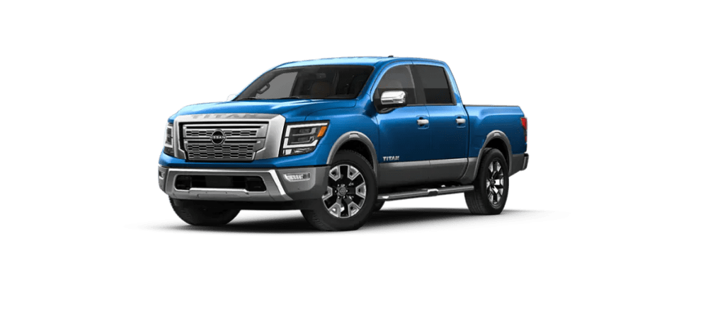 2023 Nissan Titan en dos tonos Deep Blue Pearl / Gun Metallic 