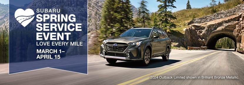 2024 Outback Limited shown in Brilliant Bronze Metallic. 